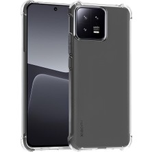 Ennar Xiaomi Mi 13 Kılıf Sararmaz Kenarları Yumuşak Anti Şok Şeffaf Silikon Kapak