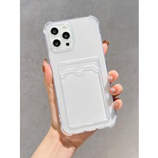 Ennar Apple iPhone 11 Pro Uyumlu Kartlıklı Kılıf Kamera Korumalı Anti Şok Şeffaf Kapak