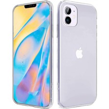 Ennar Apple iPhone 12  Kılıf Uyumlu Darbeye Dayanıklı 2.0 mm Ince Şeffaf Silikon Kapak