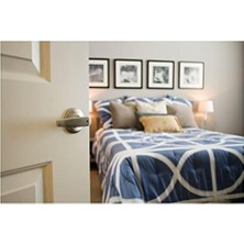 Storemax 702084 Delavan 2 Yönlü Ayarlanabilir Kapı Kolu, Ansı Sınıf 3, Nikel, Gizlilik/yatak ve Banyo