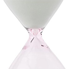 Storemax Tfa Dostmann Sanduhr 15 Minuten, 18.6009.02.40, Aus Glas, Timer, Tischdekoration, Zeitmesser, Grau-Rosa, Sand, (L) (B) 73 x (H) 190 mm