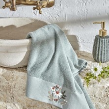 Storemax Nakışlı %100 Pamuk Havlu Mint 30X50 cm