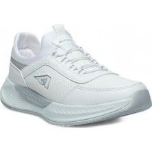 Cakgo Acropol 137-26 Cilt Deri Slip On Anatomik Sneaker Beyaz Gümüş 36-40