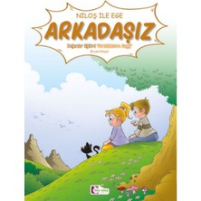 Niloş Ile Ege - Arkadaşız 35*50 Kuşe Kağıt -Renkli Hikaye