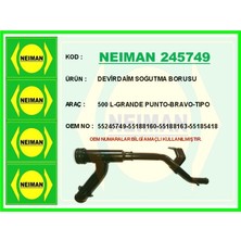 Universal Devirdaim Soğutma Borusu Fıat 500 L-Grande Punto-Bravo-Tıpo