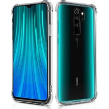 Ennar Xiaomi Redmi Note 8 Pro Uyumlu Darbeye Dayanıklı Köşe Korumalı Kılıf Anti Şok Şeffaf Kapak