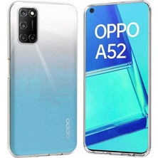 Ennar Oppo A52 Kılıf Uyumlu Darbeye Dayanıklı 2mm İnce Şeffaf Silikon Kapak