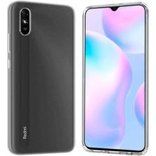 Ennar Xiaomi Redmi 9A Kılıf Uyumlu Darbeye Dayanıklı 2.0 mm Ince Şeffaf Silikon Kapak
