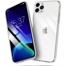 Ennar Apple iPhone 11 Pro Max Kılıf Uyumlu Darbeye Dayanıklı 2.0 mm Ince Şeffaf Silikon Kapak