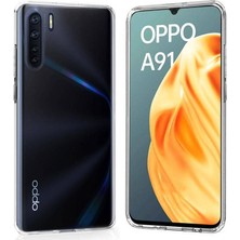 Ennar Oppo A91 Kılıf Uyumlu Darbeye Dayanıklı 2.0 mm Ince Şeffaf Silikon Kapak