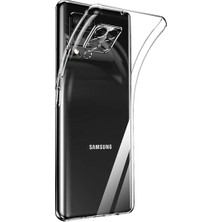 Ennar Samsung Galaxy M12 Kılıf 0.2 mm Ultra Ince Şeffaf Silikon Kapak