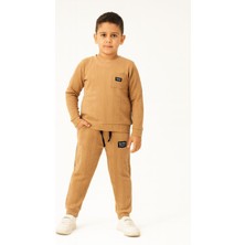 New Kids Cepli Mevsimlik Bürümcük Kumaş Erkek Çocuk Eşofman Takımı