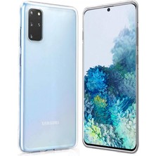 Ennar Samsung Galaxy S20 Plus Kılıf Uyumlu Darbeye Dayanıklı 2.0 mm Ince Şeffaf Silikon Kapak