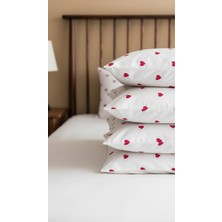 Efendioğlu Türcan Kalpli Yastık Kılıfı 4 Lü 50/70 cm Fermuarlı