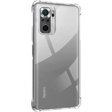 Ennar Xiaomi Redmi Note 10 Uyumlu Darbeye Dayanıklı Köşe Korumalı Kılıf Anti Şok Şeffaf Kapak