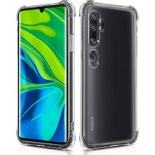 Ennar Xiaomi Mi Note 10 Uyumlu Darbeye Dayanıklı Köşe Korumalı Kılıf Anti Şok Şeffaf Kapak