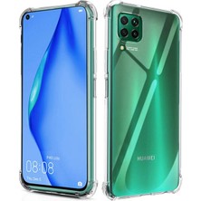 Ennar Huawei P40 Lite Uyumlu Darbeye Dayanıklı Köşe Korumalı Kılıf Anti Şok Şeffaf Kapak