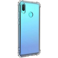 Ennar Huawei Y7 Prime 2019 Uyumlu Darbeye Dayanıklı Köşe Korumalı Kılıf Anti Şok Şeffaf Kapak