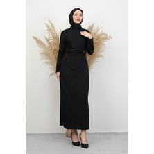 Beli Fiyonk Elbise Siyah