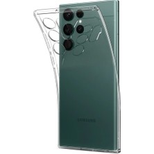 Ennar Samsung Galaxy S22 Ultra Kılıf 0.2 mm Ultra Ince Şeffaf Silikon Kapak