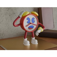 Genç 3D Çizgi Film Karakterli Masa Saati | Sevimli Dekoratif Saat | Çocuk Odası ve Ofis Masası Süsü