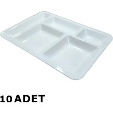 Geseus 5 Gözlü Kırılmaz Poliüretan Tabldot 10 Adet