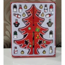 Empressco 16 Adet Kırmızı Dekoratif Yılbaşı Süsü, 20 Cm, Şık ve Eğlenceli Dekorasyon Için Ideal