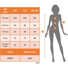 Pusula Sepeti Kadın Kısa Balon Kollu Bisiklet Yaka Kiloş Janjan Krep Elbise