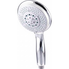 Yapı Kalite Gonca 5 Fonksiyonlu Banyo El Duş Başlığı Su Tasarruflu Masaj Etkili El Duşu Banyo Duş Başlığı Krom Paslanmaz Tepe Duşu