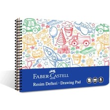 AyrStore Faber-Castell Resim Defteri, 25X35 Cm, 30 Yaprak, Pp Kapak, Spiral Cilt, 120G Kağıt, Kolay