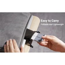 AyrStore Yüksek Kaliteli Metal Taşınabilir Katlanabilir Laptop Notebook Macbook ile Uyumlu Bilgisayar Standı