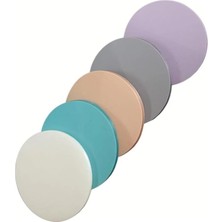 AyrStore Şeffaf Renkli Yapışkan Post It Daire Not Kağıdı Dairenot (5 Li Set-2)