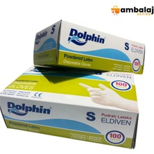 Dolphin Pudralı Lateks Eldiven - S Beden