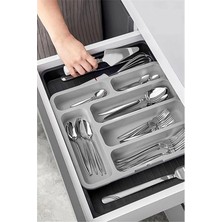 AyrStore Çift Taraflı Ayarlanabilir Organizer Çekmece Içi Kaşıklık Uzayabilen Çatal Bıçaklık