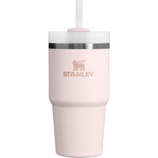 Stanley Quencher Pipetli Termos Bardak, Pembe Kuvars (Rose Quartz), 0.60 Litre