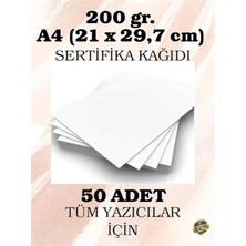 AyrStore 200 Gr. A4 (21 x 29,7 Cm) Sertifika Kağıdı, 50 Adet