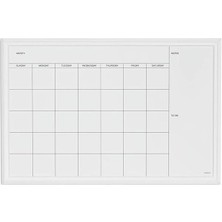 AyrStore Marka Manyetik Tahta Folyos, Dvar Tahtası, Tebeşir Tahtası, 50,8 x 76,2 Cm, Beyaz Ahşap