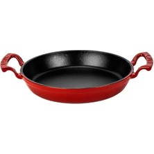 AyrStore Metal Lv Y Tv 20 Shn R Döküm Yuvarlak Sahan, 20 Cm, Kırmızı