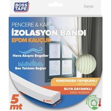 AyrStore Epdm Kauçuk Pencere Kapı Izolasyon Bandı Beyaz 5MMX15MMX5MT