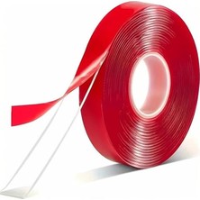 AyrStore Şeffaf Silikonlu Çift Taraflı Montaj Bandı – 10MM x 5 Metre | Süper Güçlü, Su Geçirmez