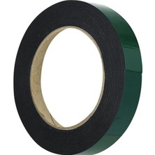 AyrStore Çift Taraflı Köpük Bant Eva Montaj Bandı 18 mm x 10 Metre, Yeşil/siyah