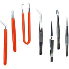 AyrStore ® 7 Parça Profesyonel Antistatik Cımbız Seti Bilgiyasar Telefon Tv Tamir Kiti