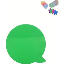 AyrStore Şeffaf Renkli Yapışkanlı Not Kağıdı Mesajnot (Yeşil 11)