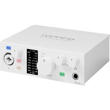 AyrStore Topping Professional E1X2 Otg | White Yüksek Kalite Usb-C Ses Kartı: 1-Giriş/2-Çıkış 24BIT/192KHZ