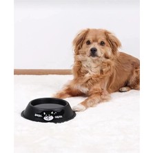 AyrStore E-Ticaret Desenli Renkli Metal Mama ve Su Kabı (Siyah)