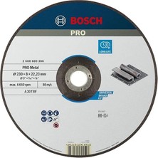 AyrStore Professional Accessories - 230 * 8, 0 mm Expert Serisi Bombeli Metal Taşlama Diski (Taş)