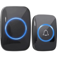 AyrStore Kablosuz Uzaktan Kumandalı Kapı Zili Mavi LED Işıklı 60 Melodi 300 M Menzil Ev Ofis Depo