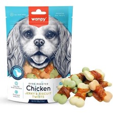 AyrStore Bisküvi Üzeri Tavuk Sargılı 100G Köpek Ödülü, Orta Boy Köpekler