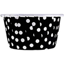 AyrStore Dolphin Siyah Puantiyeli Muffin Kek Kapsülü 50LI