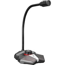 AyrStore Rmx-M8 Tornado Gri USB Masaüstü LED Mikrofon